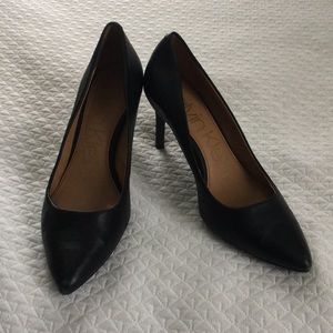 Calvin Klein Black Leather Pumps